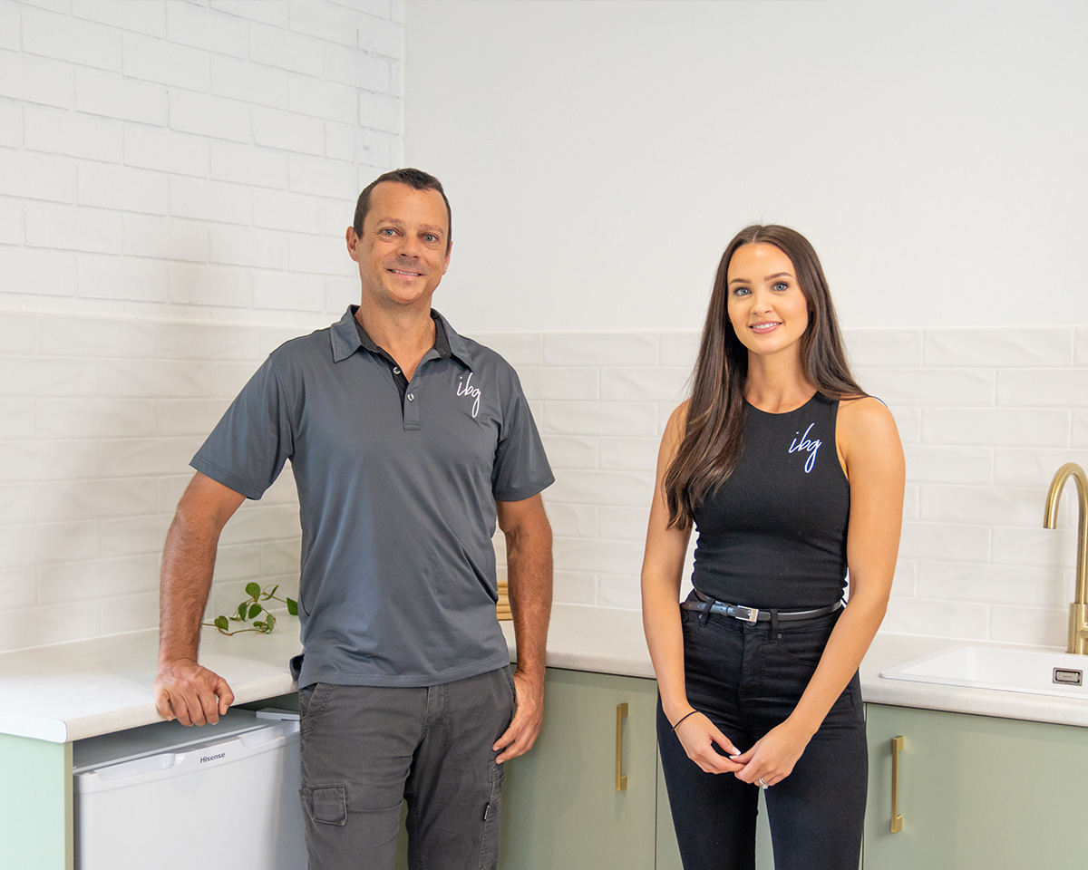 Michael + Kyra of IBG, Renovation Specialist Builder, Sunshine Coast